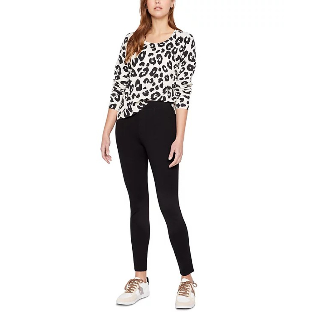 Sanctuary Skinny Pull On Jegging Pants Womens Small Black Mid Rise Elastic Waist